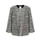 unspoken_Warm_Wool_Blend_Houndstooth_Loose_Fit_Simple_Commuter_Black_White_Short_Coat_MISSTT