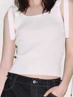 fano Slim Viscose Nylon Spaghetti Strap Office Cropped Solid Black White Camisoles