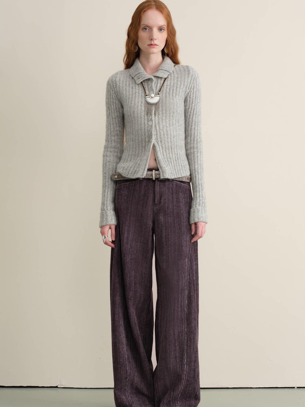 someonesometimes Washed Cotton Vintage Balloon Natural Waist Casual Women Purple Pants