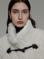 unspoken Warm Stand Collar Loose Mid Length Minimal Commuter Women Polyester Long Coats