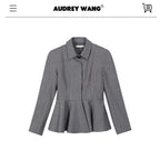 audreyyang_Shape_Retaining_Cinched_Waist_Herringbone_Lapel_Women_Wool_Blend_Cropped_Jackets_MISSTT