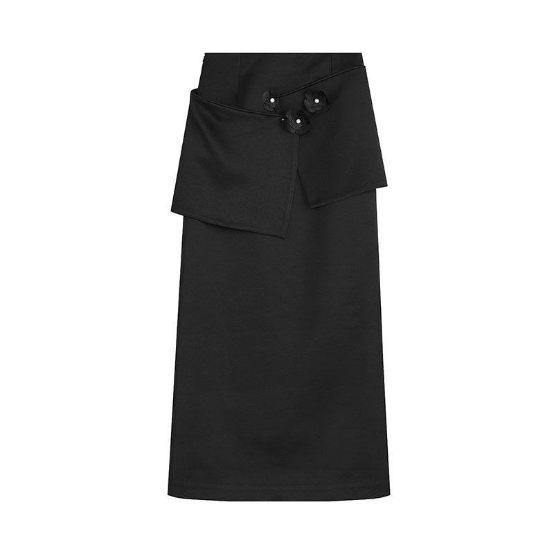 unspoken_High_Waist_Ruffle_Commuter_Straight_H_Line_Knit_Polyester_Women_Maxi_Skirts_MISSTT