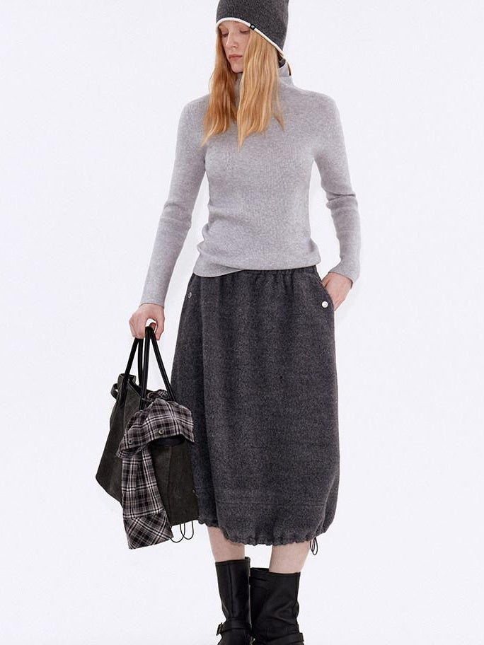 fano Soft Acrylic Blend Turtleneck Slim Fit Pullover Knit Women Everyday Sweaters
