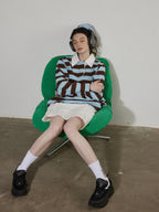 Lofi choose High Waist Loose Fit Office Ready Young Women Purple Blue White Midi Skirts