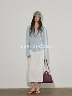 Lofi choose Soft Acrylic Blend Hooded Button Loose Fit Commuter Women Knit Cardigans
