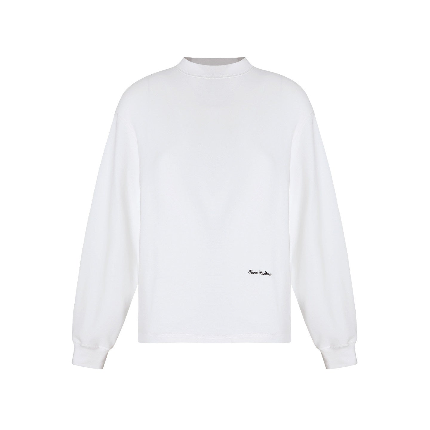 fano_Embroidered_Cotton_Blend_Relaxed_Loose_Womens_Casual_Long_Sleeve_T-Shirts_MISSTT