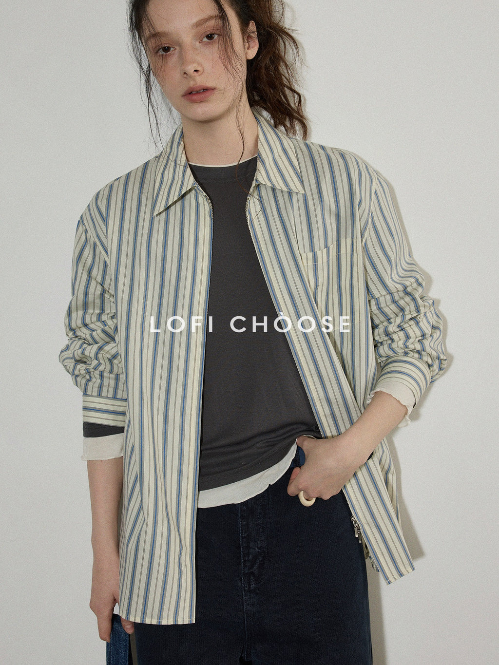 Lofi_choose_Cotton_Blend_Colorblock_Loose_Fit_Striped_Lapel_Zip_Women_Work_Shirts_MISSTT