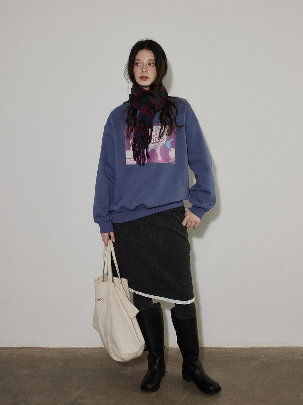 Lofi choose High Waist Office Ready Solid Panel Straight Loose Fit Women Midi Skirts