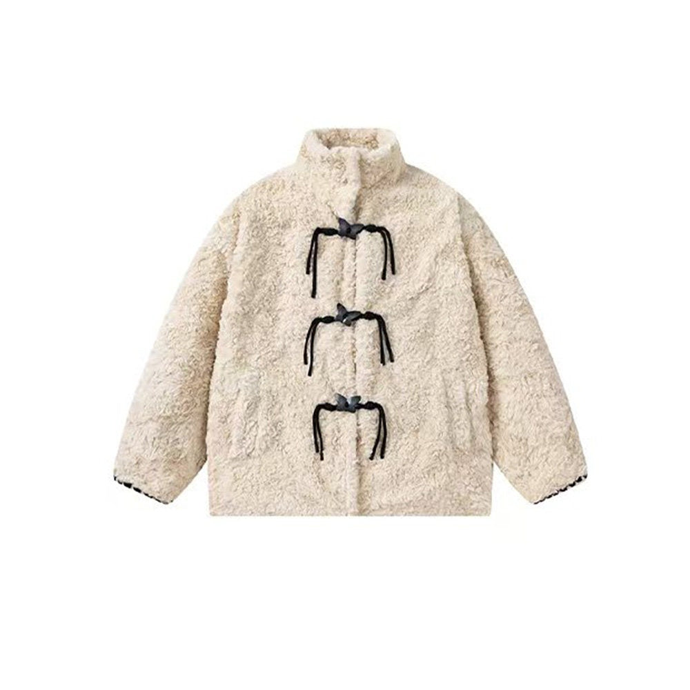 ikyou_Thick_Insulated_Minimalist_Commuter_Straight_Fit_Stand_Collar_Apricot_Short_Coat_MISSTT