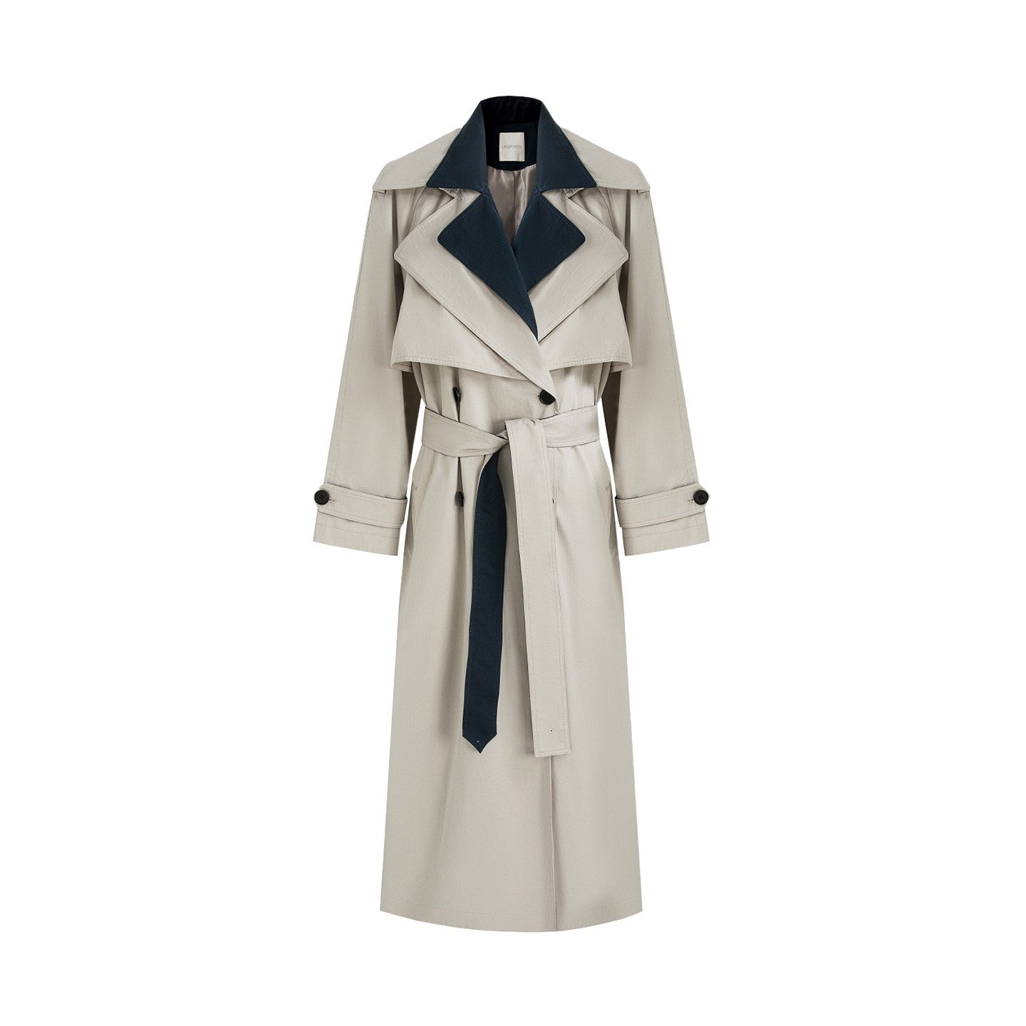 unspoken_Minimalist_Double_Breasted_Long_Straight_Workwear_Beige_Navy_Trench_Coats_MISSTT