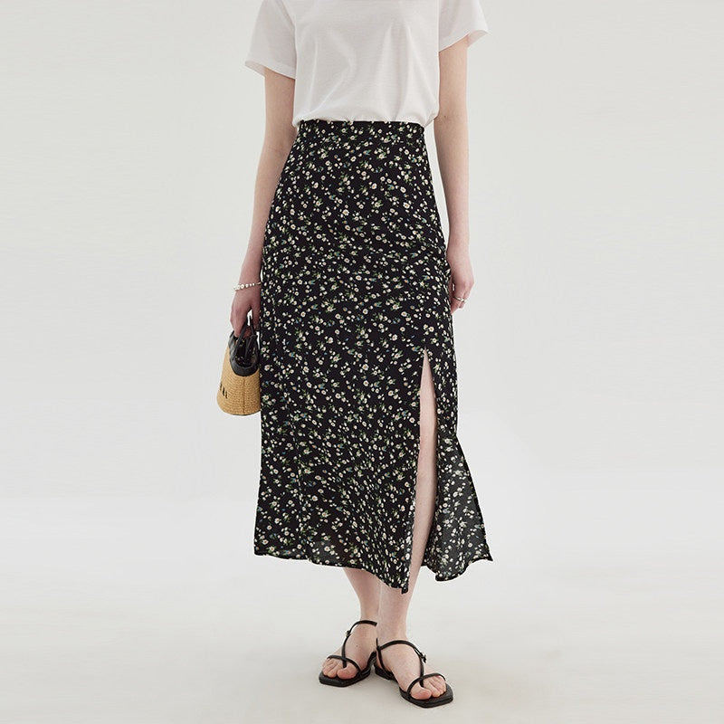 fano_Viscose_Square_Neck_Puff_Sleeve_A_Line_Casual_Black_Floral_Maxi_Dresses_MISSTT