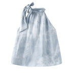 someonesometimes Original Tie Dye Loose Fit Padded Women Casual Halter Crop Tops