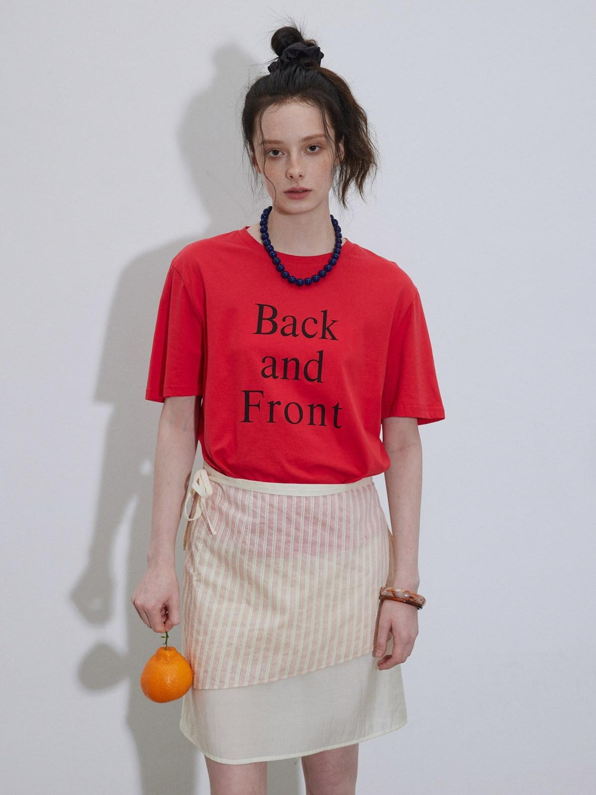 Lofi choose High Waist Flattering A Line Loose Fit Office Casual Pink Midi Skirts