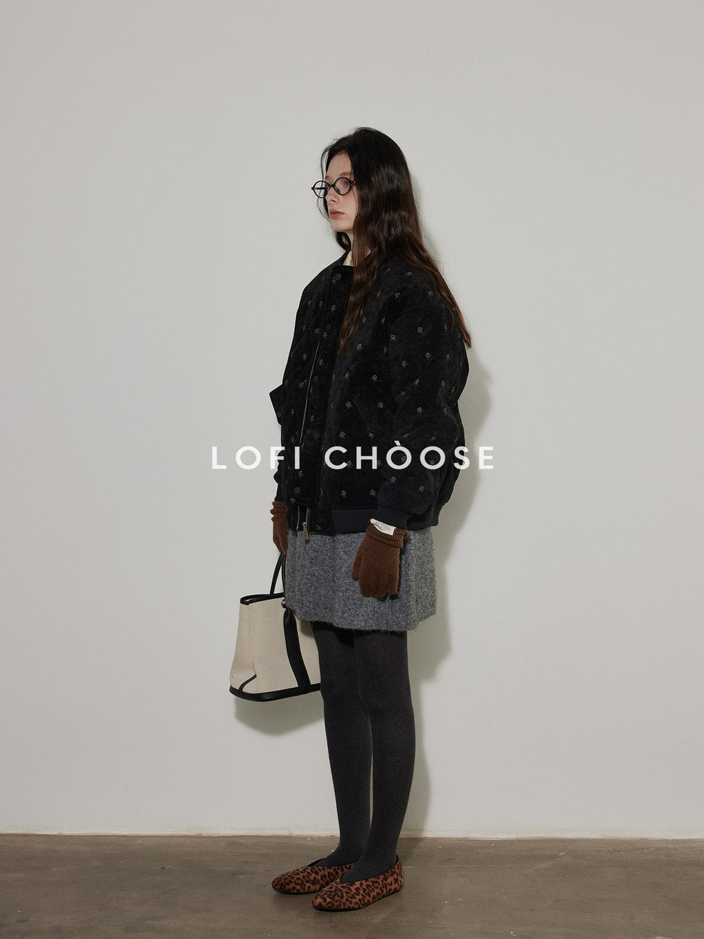 Lofi choose Thick Warm Vintage Loose Floral Womens 90Pc White Duck Down Jackets