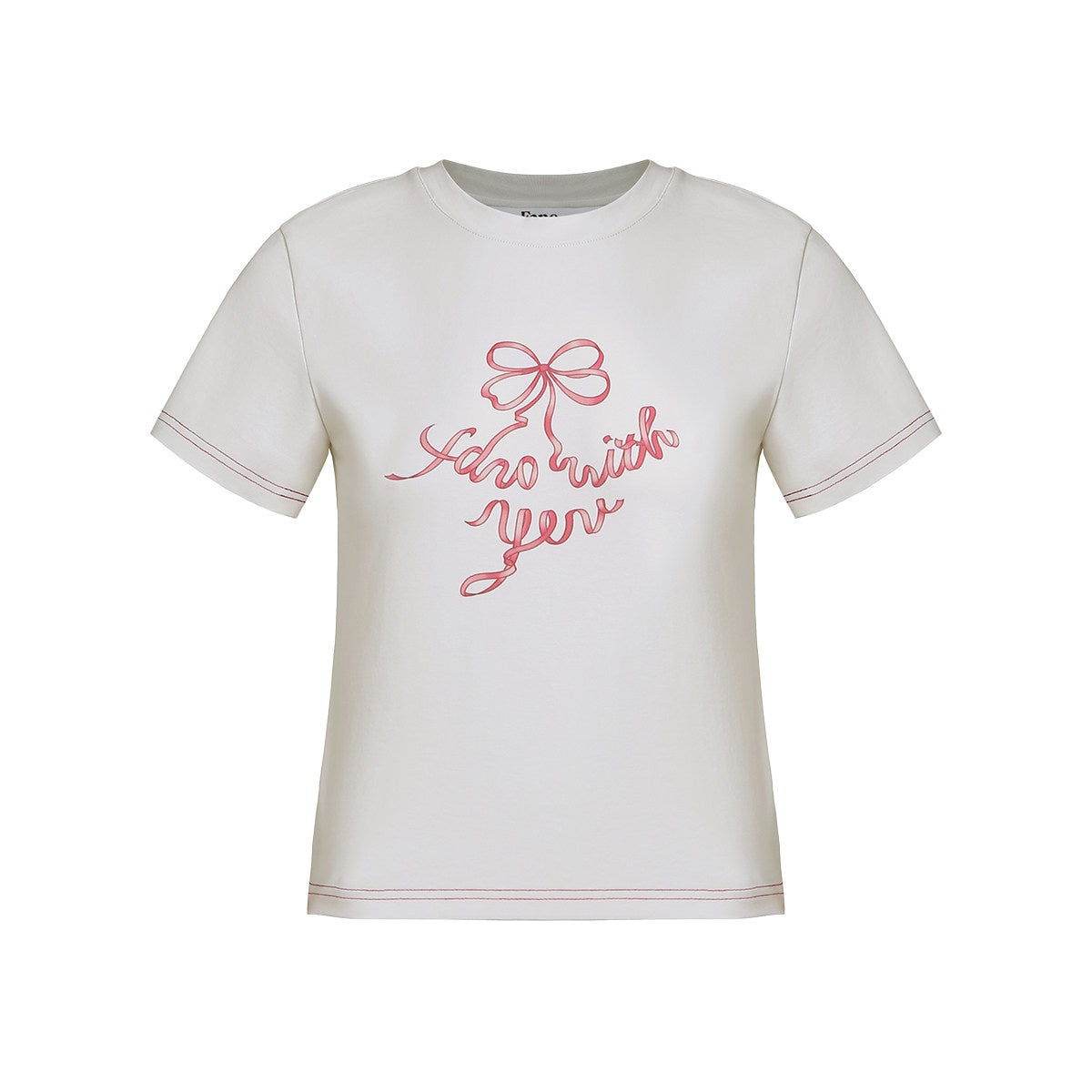 fano_Butterfly_Bow_Print_Cotton_Blend_Slim_Korean_Crew_Neck_Beige_Basic_Crop_Tops_MISSTT