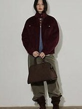 Lofi choose High Waist Chunky Stripe Office Ready Women Light Gray Wide Leg Pants