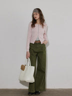 Lofi choose Cozy Button Front Relaxed Office Women Knit Long Sleeve Round Neck Cardigans