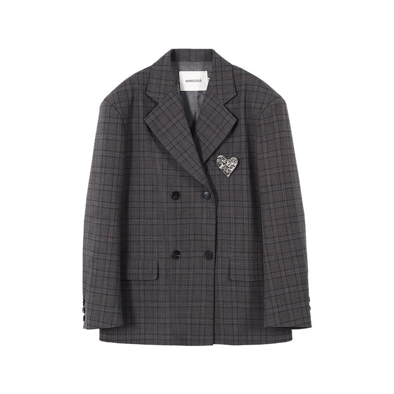 audreyyang_Double_Breasted_Vintage_Loose_Fit_Lapel_Gray_Check_Commuter_Women_Blazers_MISSTT