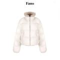fano_90_Percent_White_Duck_Down_Warm_Short_Stand_Collar_Plaid_Women_Down_Jackets_MISSTT