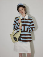 Lofi choose High Waist Loose Fit Office Ready Young Women Purple Blue White Midi Skirts