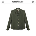 audreyyang_Thick_Cotton_Cinched_Waist_Vintage_Long_Sleeve_Army_Green_Top_&_Skirt_Sets_MISSTT