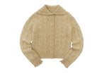 someonesometimes Soft Acrylic Long Sleeve Button Front Slim Fit Womens Mustard Yellow Cardigans