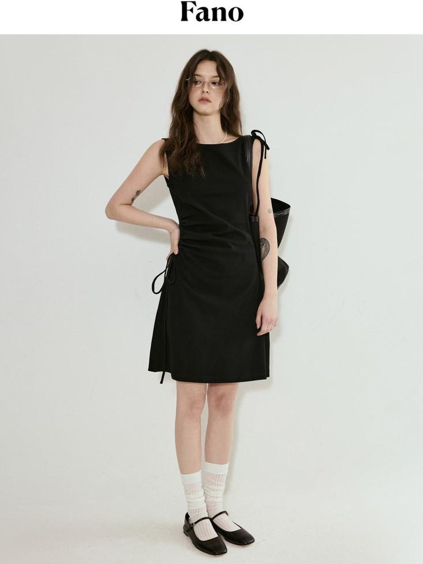 fano Comfort Stretch Cotton A Line Korean Commuter Natural Waist Casual Midi Skirts