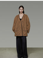 unspoken 100 Percent Lambswool Relaxed Fit Minimalist Commuter Women Camel Wool Coats