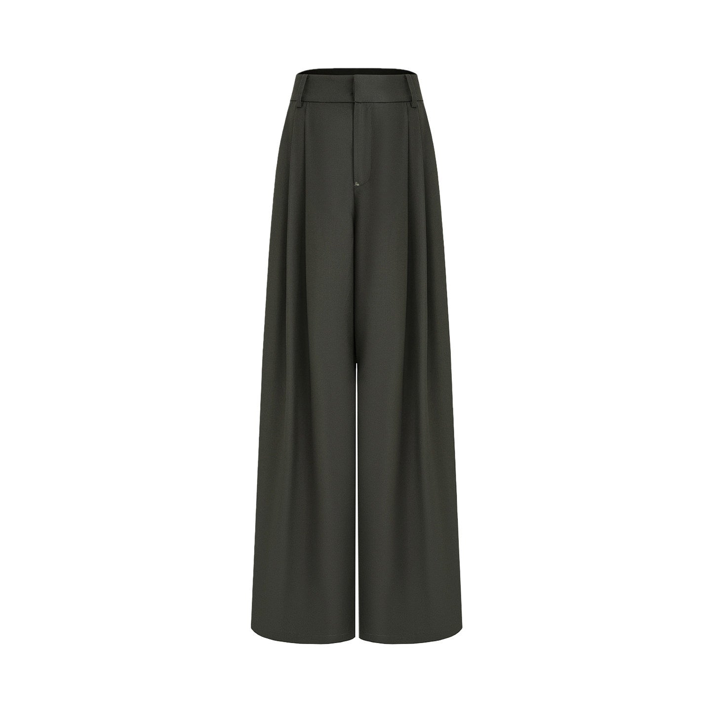 unspoken_Breathable_Dark_Green_Loose_Lapel_Blazer_High_Waist_Casual_Top_&_Skirt_Sets_MISSTT