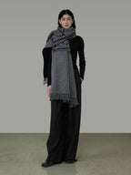 unspoken Cozy Double Sided Geometric Long Rectangular Warm Women Youth Polyester Scarves