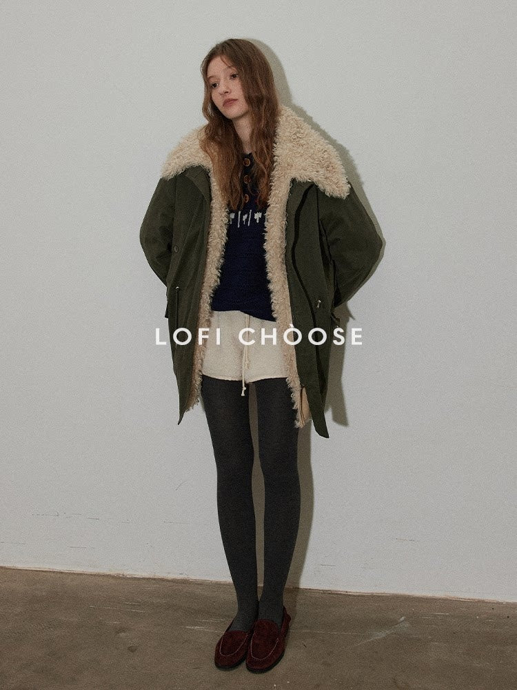Lofi_choose_90%_White_Duck_Down_Thick_Hoodless_Commuter_Regular_Fit_Green_Down_Jackets_MISSTT