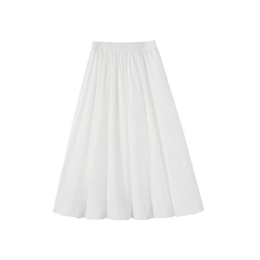 ikyou_Non_Deforming_Lined_Pocket_Pleated_A_Line_Mid_Waist_Casual_Cotton_Midi_Skirts_MISSTT
