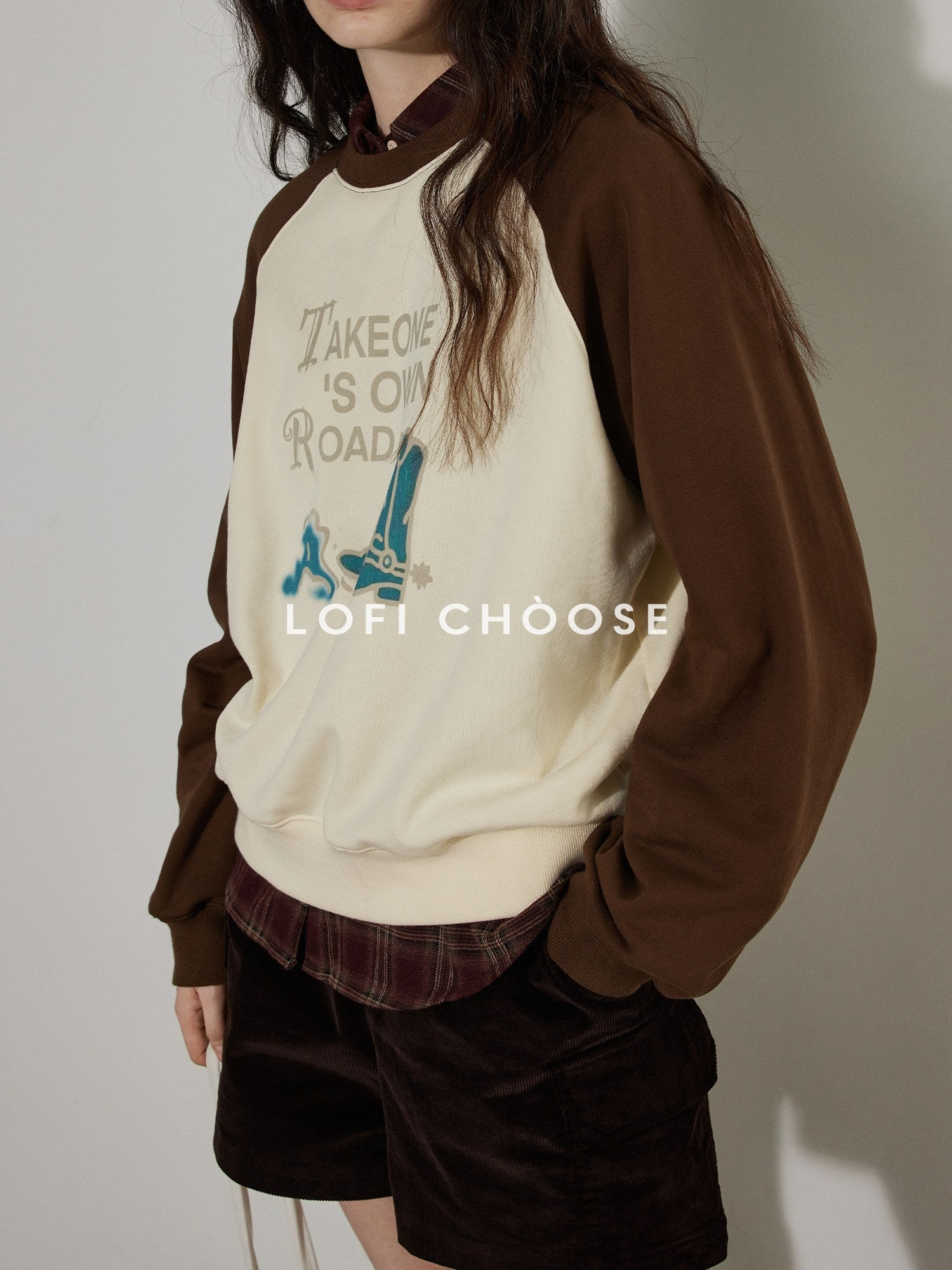 Lofi choose High Waist Vintage Striped Wide Leg Womens Rust Brown Casual Chic Mini Shorts