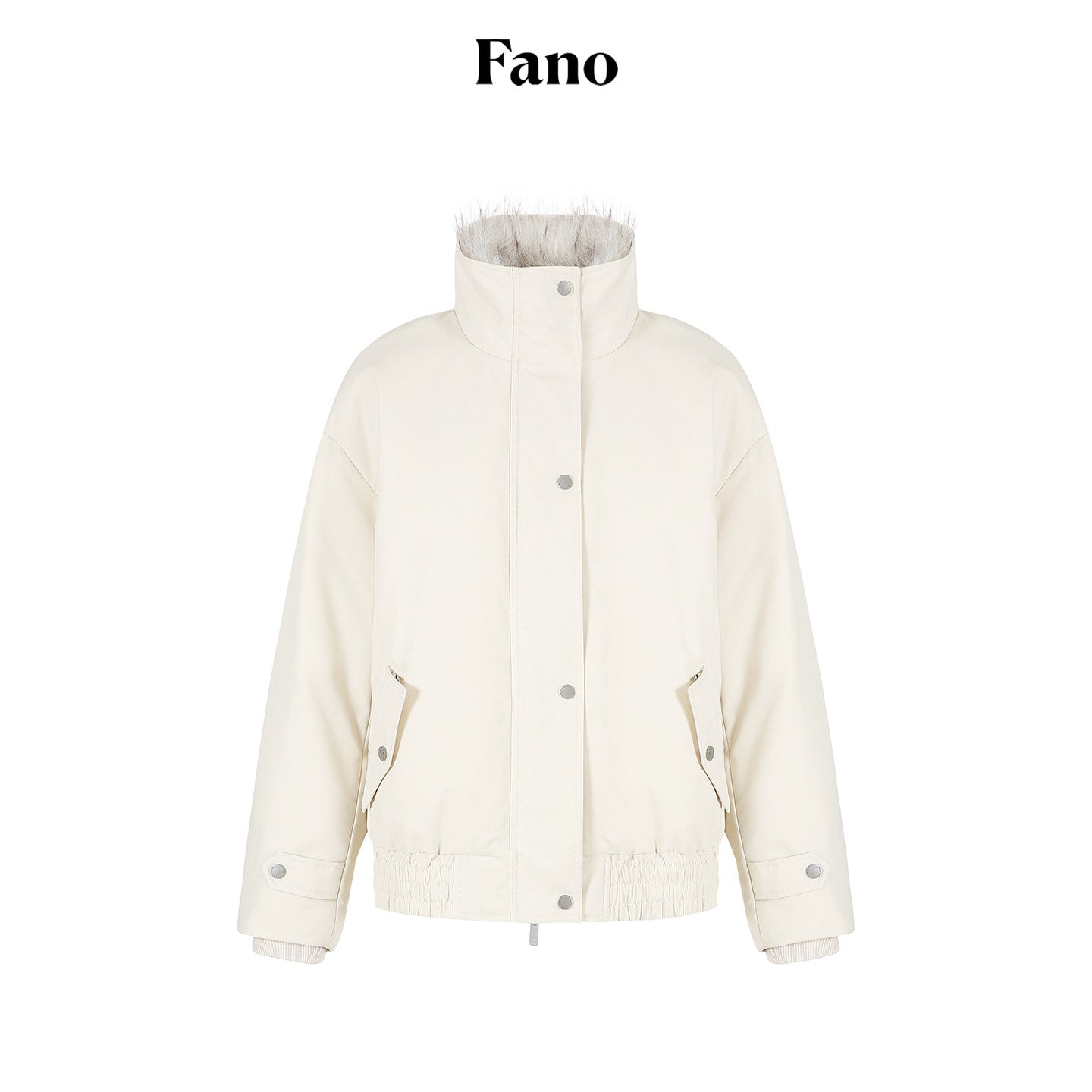 fano_Warm_90%_White_Duck_Down_Straight_Fit_Korean_Turn_Collar_Women_Down_Jackets_MISSTT