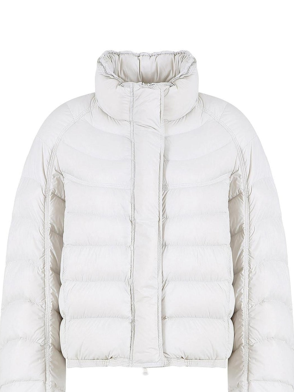 fano 90 Percent White Duck Down Warm Stand Collar Zipper Women Gray Down Jackets