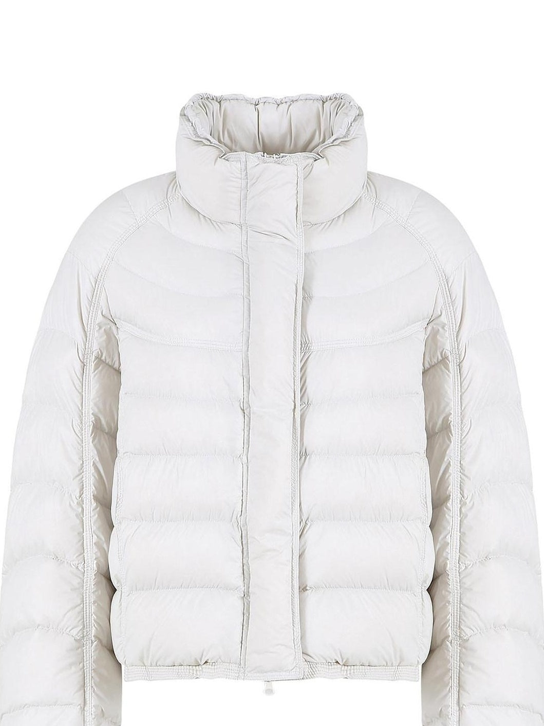 fano 90 Percent White Duck Down Warm Stand Collar Zipper Women Gray Down Jackets