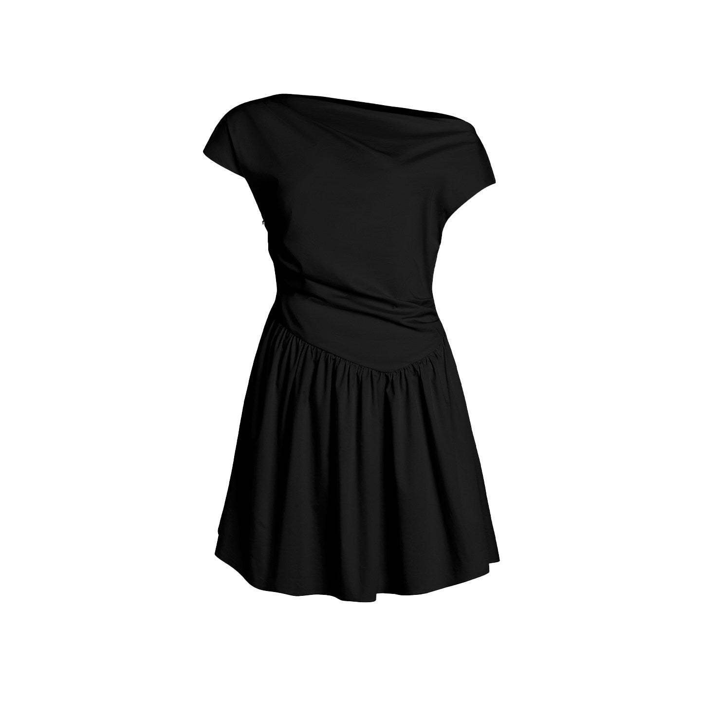 fano_High_Waist_Cotton_Blend_A_Line_Office_Casual_Women_Everyday_Dresses_Midi_Dresses_MISSTT