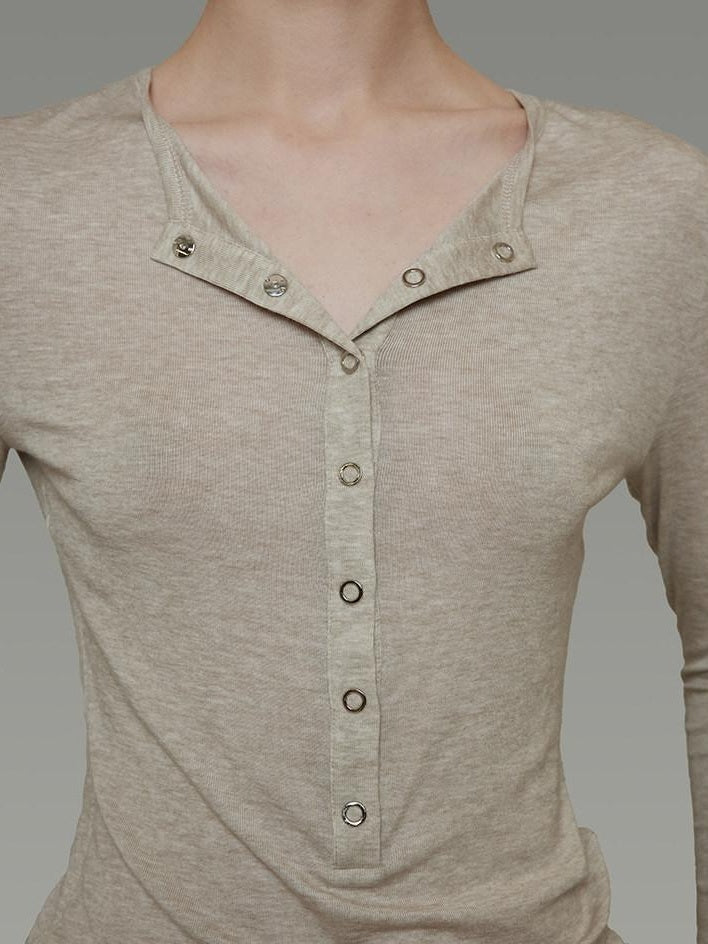 unspoken Breathable Skin Friendly Slim Fit Button Half Collar Women Knit Cardigans