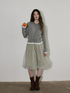 Lofi choose Cozy Button Front Relaxed Fit Workwear Women Knit Long Sleeve Cardigans