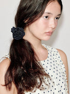 fano Blue Stripe French Style For Women Cute Printed Scrunchie Hair Accessories