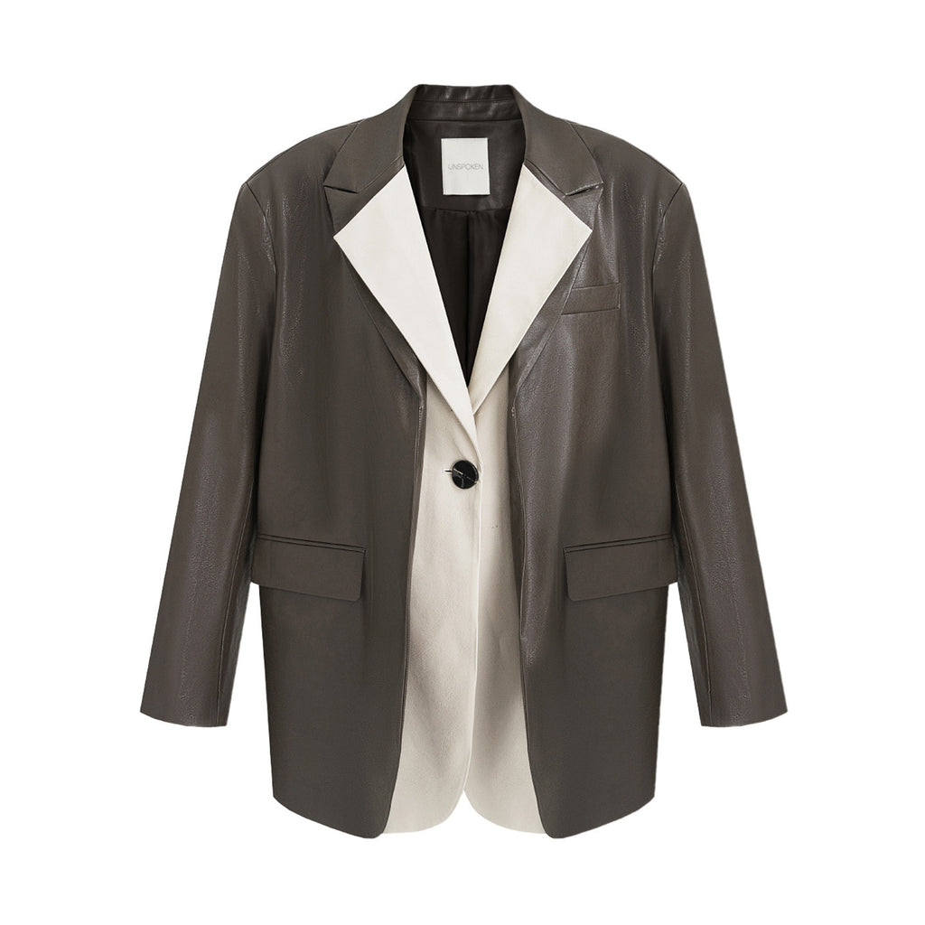 unspoken_Soft_Viscose_Blazer_Collar_Relaxed_Fit_Commuter_Women_Brown_Leather_Jackets_MISSTT