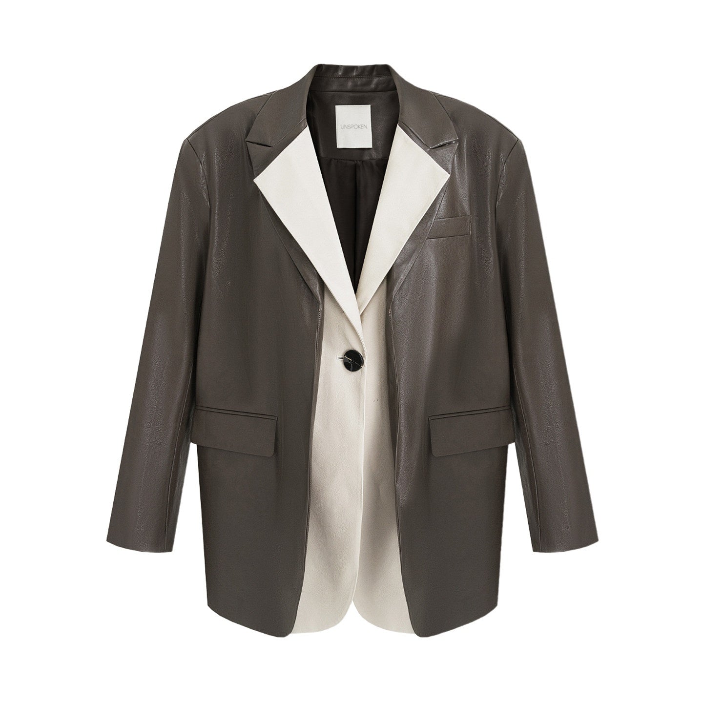 unspoken_Soft_Viscose_Blazer_Collar_Relaxed_Fit_Commuter_Women_Brown_Leather_Jackets_MISSTT