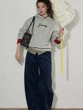 Lofi choose High Waist Stretch Wide Leg Zip Office Casual Women Brown Navy Straight Pants