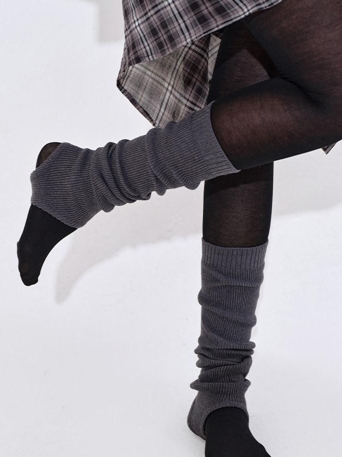 fano Soft Breathable Cotton Blend Minimal High Tube Women Casual Everyday Socks