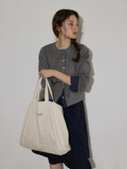 Lofi choose Soft Acrylic Loose Commuter Round Neck Button Long Sleeve Women Knit Cardigans