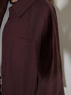 Lofi choose Breathable Cotton Loose Fit Lapel Collar Button Long Sleeve Office Women Shirts