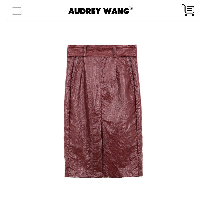 audreyyang_Slimming_Loose_Cuffed_Sleeves_Button_Women_Mustard_Green_Leather_Jackets_MISSTT
