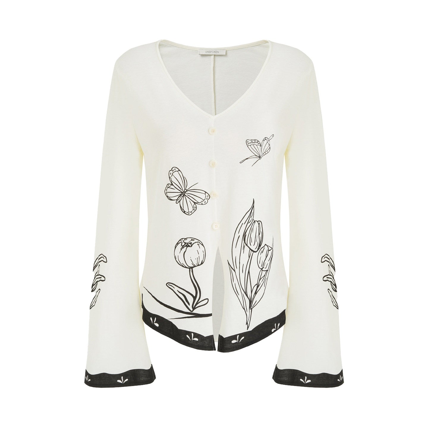 unspoken_Soft_Cotton_Blend_Relaxed_Fit_Floral_Print_V-neck_Long_Sleeve_Women_Blouses_MISSTT