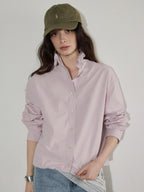 Lofi choose Pure Cotton Loose Fit Plaid Button Front Turn Down Collar Office Women Blouses
