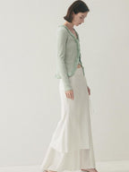 someone sometimes Soft Modal Tencel Minimal Office Double Fishtail Low Waist Women Maxi Skirts